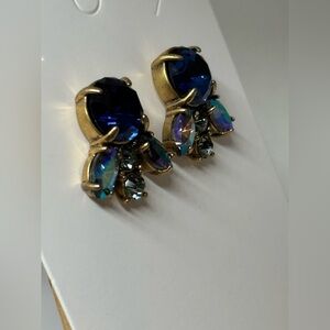J Crew sparkly Crystal Earrings